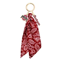 CANVAS Style Ohio State Buckeyes 18k Gold-Plated Logo Bandana Scarf Bag Charm
