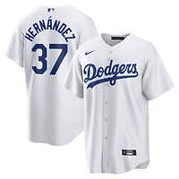 Men's Nike Teoscar Hernández White Los Angeles Dodgers Home Replica Jersey