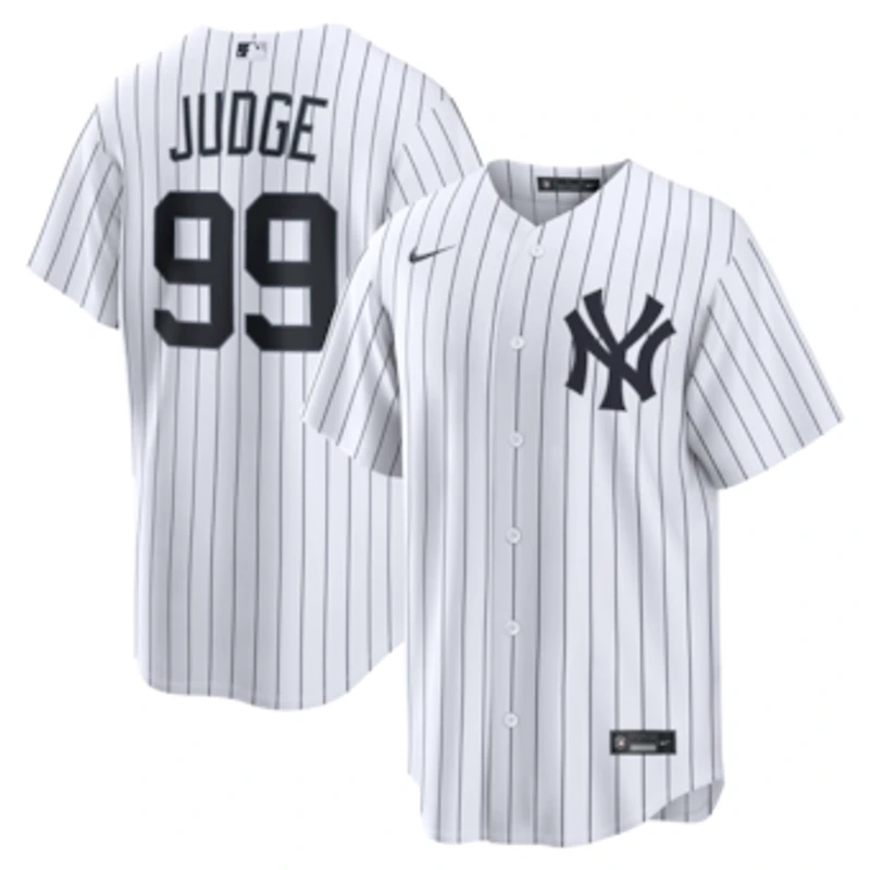 Men's Nike Aaron Judge White New York Yankees Home Replica Jersey