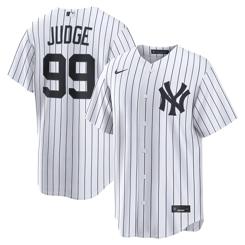 Men's Nike Aaron Judge White New York Yankees Home Replica Jersey