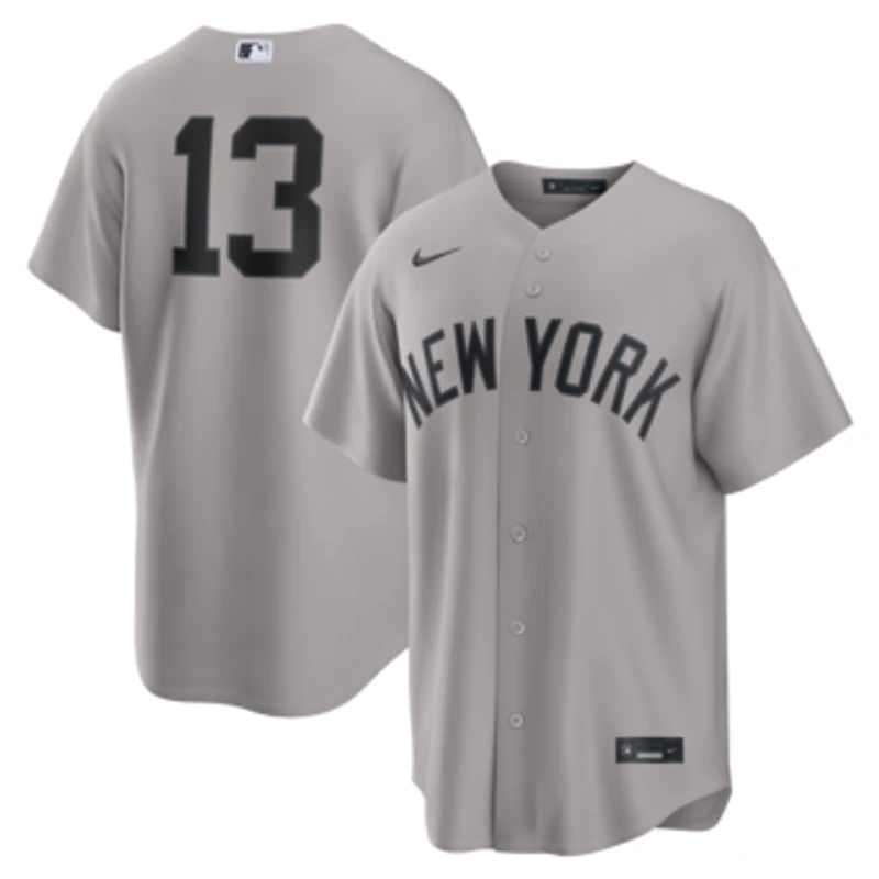 Men's Nike Jazz Chisholm Jr. Gray New York Yankees Road Replica Jersey