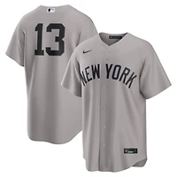 Men's Nike Jazz Chisholm Jr. Gray New York Yankees Road Replica Jersey