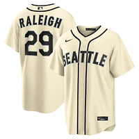 Men's Nike Cal Raleigh Cream Seattle Mariners Alternate Replica Jersey