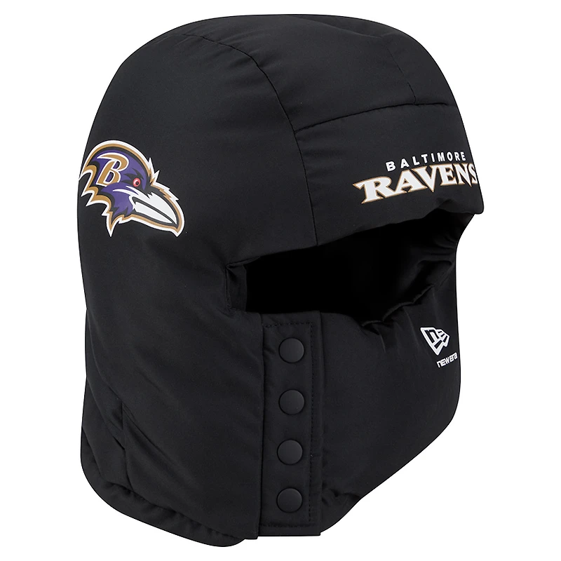 Men's New Era Black Baltimore Ravens Puffer Balaclava
