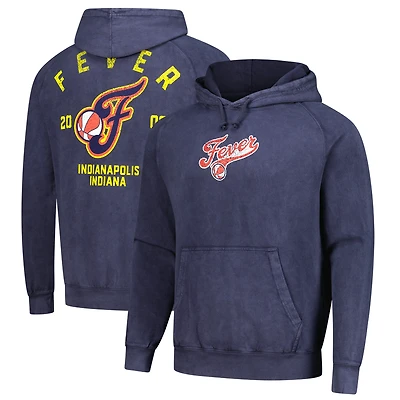 Unisex Stadium Essentials Denim Indiana Fever Get Back Oversized Vintage Raglan Pullover Hoodie