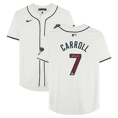 Corbin Carroll Arizona Diamondbacks Autographed White Nike Limited Jersey