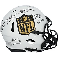 2021 NFL Draft Class Autographed Riddell NFL Shield Lunar Eclipse Speed Authentic Helmet with Six Signatures & Multiple Draft Pick Inscriptions