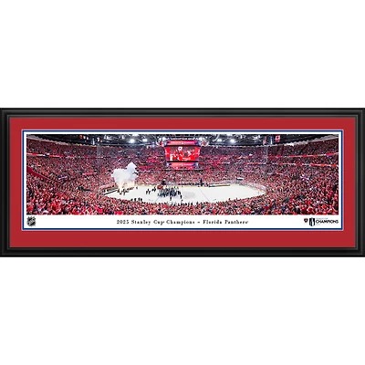 Florida Panthers 2025 Stanley Cup Champions Deluxe Framed Panorama Photograph
