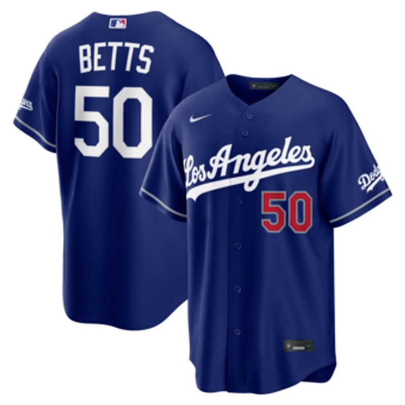 Men's Nike Mookie Betts Royal Los Angeles Dodgers Alternate Stadium Jersey