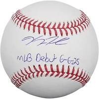 Kyle Teel Chicago White Sox Autographed Baseball with "MLB Debut 6/6/25" Inscription