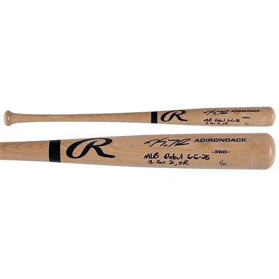 Kyle Teel Chicago White Sox Autographed Blonde Rawlings Pro Bat with Multiple Inscriptions