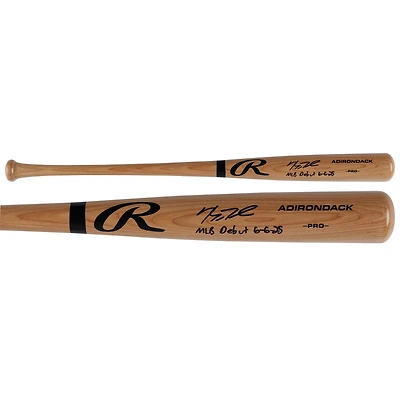 Kyle Teel Chicago White Sox Autographed Blonde Rawlings Pro Bat with "MLB Debut 6/6/25" Inscription