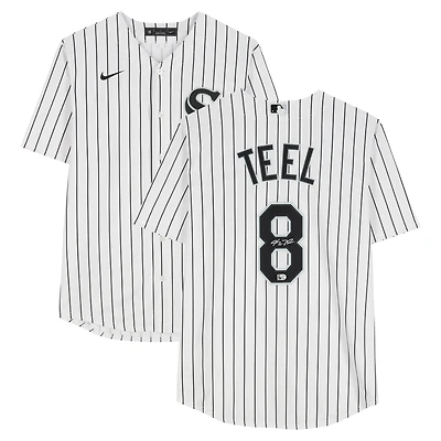 Kyle Teel Chicago White Sox Autographed White Nike Replica Jersey