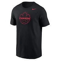 Men's Nike  Black Canada Soccer Crest T-Shirt