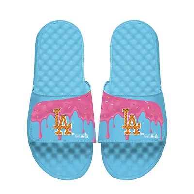 Unisex ISlide Blue Los Angeles Dodgers Ice Cream Drip Slide Sandals