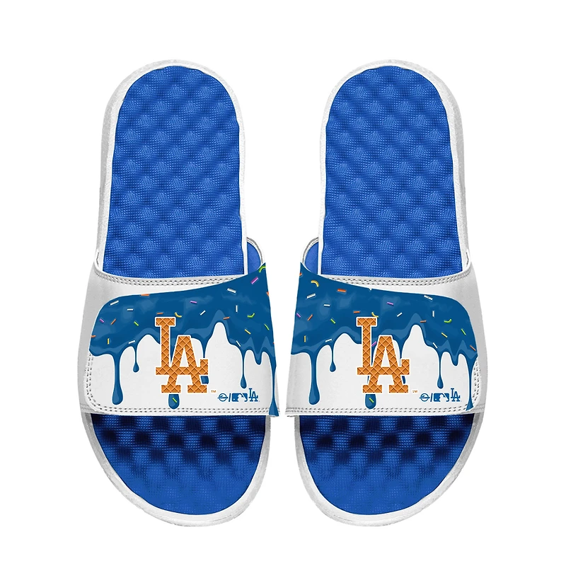 Unisex ISlide Royal/White Los Angeles Dodgers Ice Cream Drip Slide Sandals