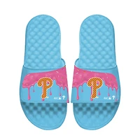 Unisex ISlide Blue Philadelphia Phillies Ice Cream Drip Slide Sandals