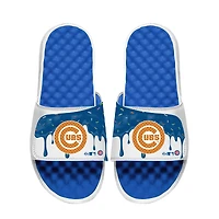 Unisex ISlide Royal/White Chicago Cubs Ice Cream Drip Slide Sandals