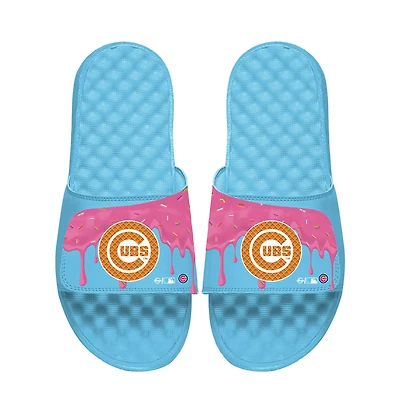 Unisex ISlide Blue Chicago Cubs Ice Cream Drip Slide Sandals