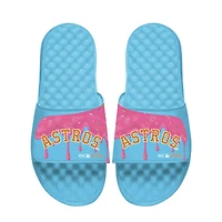 Unisex ISlide Blue Houston Astros Ice Cream Drip Slide Sandals