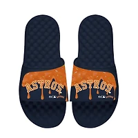 Youth ISlide Navy Houston Astros Ice Cream Drip Slide Sandals