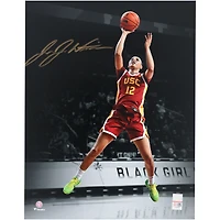 JuJu Watkins USC Trojans Autographed 11" x 14" Jump Shot Spotlight Photograph - Signed in Gold Ink