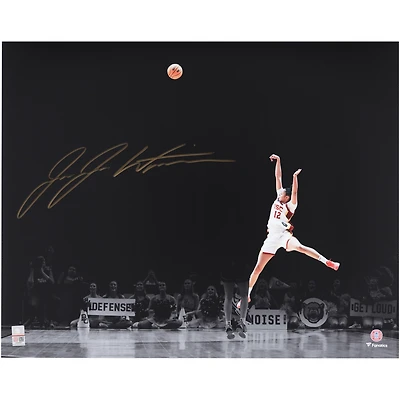 JuJu Watkins USC Trojans Autographed 16" x 20" Fall Away Jumper Spotlight Photograph - Signed in Gold Ink
