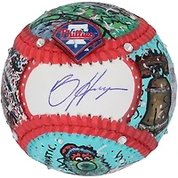 Bryce Harper Philadelphia Phillies Autographed Baseball - Art by Charles Fazzino - HH98507493