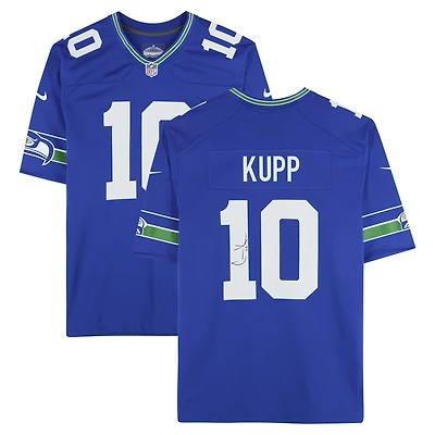Cooper Kupp Seattle Seahawks Autographed Royal Throwback Nike Game Jersey