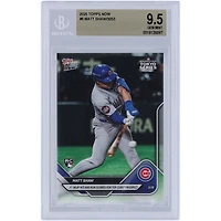 Matt Shaw Chicago Cubs 2025 Topps Now 1st MLB Hit & Run Scored For Top Cubs Prospect #6 BGS Authenticated 9.5 Rookie Card