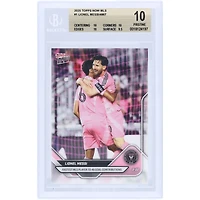 Lionel Messi Inter Miami CF 2025 Topps Now Fastest MLS Player To 40 Goal Contributions #1 BGS Authenticated 10 Card - 10,10,10,9.5 Subgrades