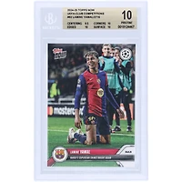 Lamine Yamal Barcelona 2024-25 Topps Now Barca's Superstar Shines Bright Again #92 BGS Authenticated 10 Card - 9.5,10,10,10 Subgrades