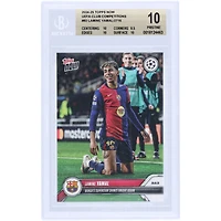Lamine Yamal Barcelona 2024-25 Topps Now Barca's Superstar Shines Bright Again #92 BGS Authenticated 10 Card - 10,9.5,10,10 Subgrades