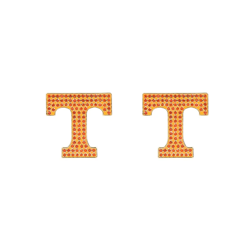 Brianna Cannon Tennessee Volunteers Pavé Logo Stud Earrings
