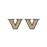 Brianna Cannon Vanderbilt Commodores Pavé Logo Stud Earrings