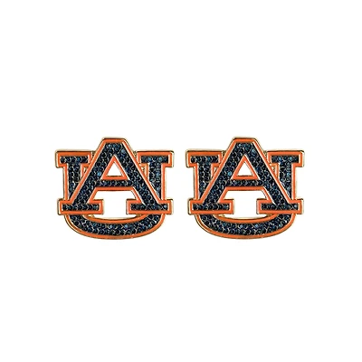 Brianna Cannon Auburn Tigers Pavé Logo Stud Earrings