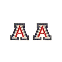 Brianna Cannon Arizona Wildcats Pavé Logo Stud Earrings