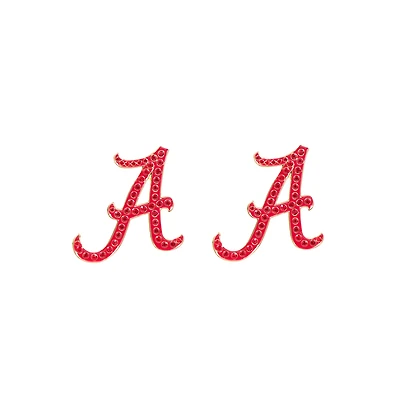 Brianna Cannon Alabama Crimson Tide Pavé Logo Stud Earrings