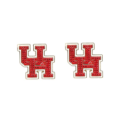 Brianna Cannon Houston Cougars Pavé Logo Stud Earrings