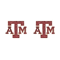 Brianna Cannon Texas A&M Aggies Pavé Logo Stud Earrings