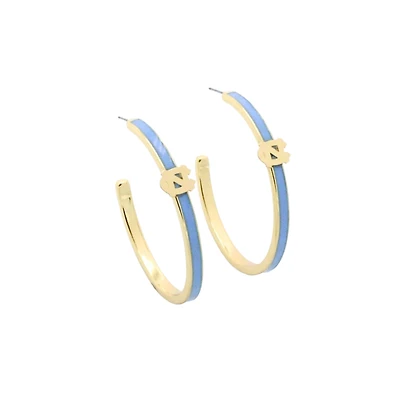 Brianna Cannon North Carolina Tar Heels Logo Hoop Earrings