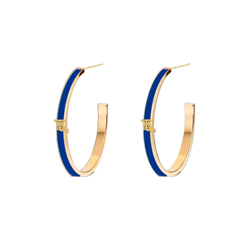 Brianna Cannon Louisiana Tech Bulldogs Logo Hoop Earrings