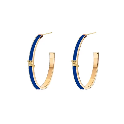 Brianna Cannon Louisiana Tech Bulldogs Logo Hoop Earrings
