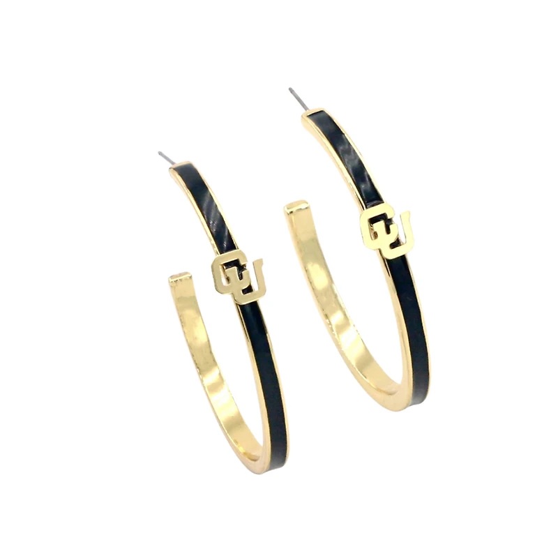Brianna Cannon Colorado Buffaloes Logo Hoop Earrings