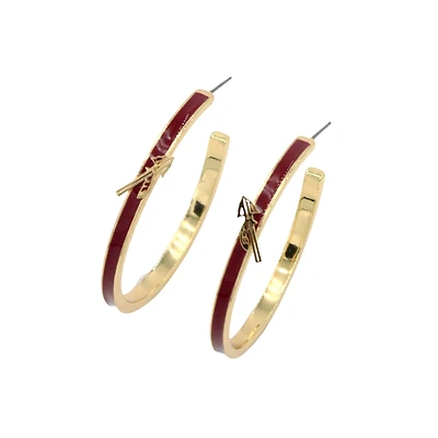 Brianna Cannon Florida State Seminoles Spear Logo Hoop Earrings