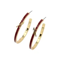 Brianna Cannon Florida State Seminoles Spear Logo Hoop Earrings