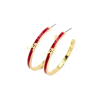 Brianna Cannon Alabama Crimson Tide Logo Hoop Earrings