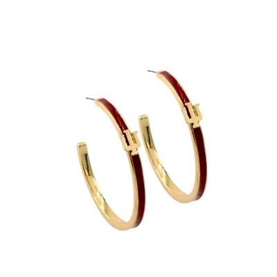 Brianna Cannon Indiana Hoosiers Logo Hoop Earrings