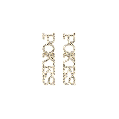 Brianna Cannon Oklahoma State Cowboys Pokes Pavé Rhinestone Studs