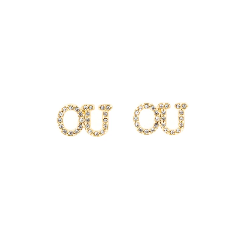 Brianna Cannon Oklahoma Sooners Pavé Rhinestone Studs